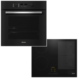 Фурна за вграждане H 2766-1 BP + Индукционен плот KM 7466 FL